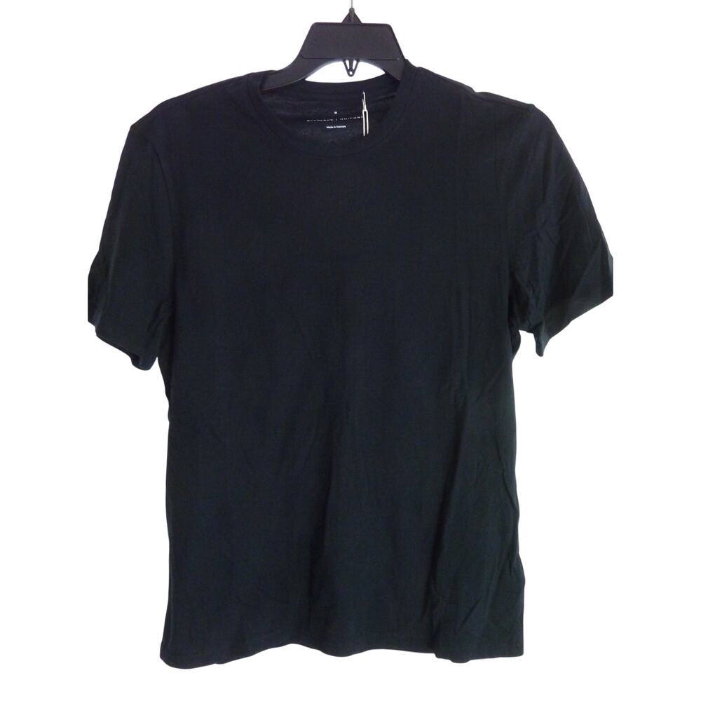 NWT Everlane Uniform Black Short Sleeve Cotton T Shirt M Tee Crew Neck